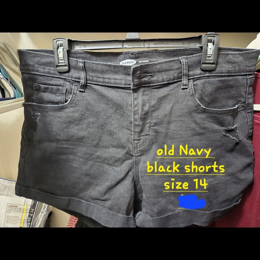 Old Navy Women's Black Jean Shorts